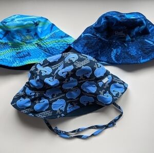 iPlay Bundle of Kids Reversible Bucket Hats(3) Size 2-5 Years